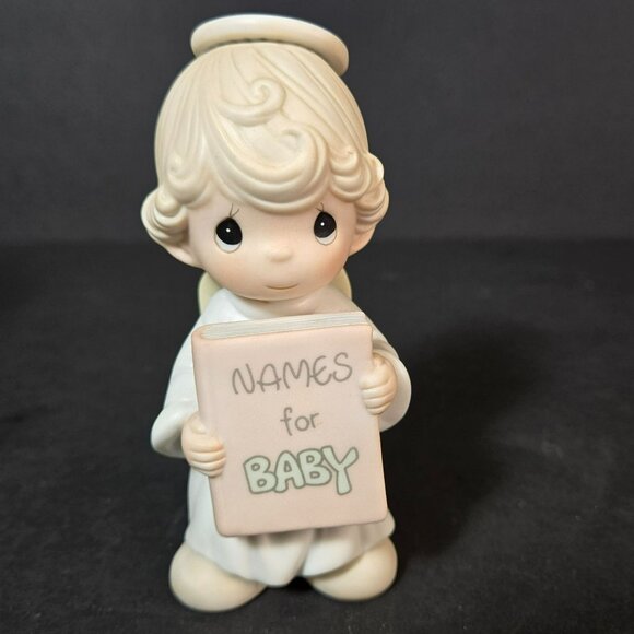 Precious Moments 1989 Porcelain Figurine Names Baby Jesus Sweetest Name I Know - Picture 5 of 9